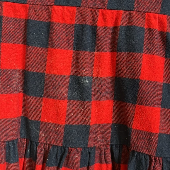 Hanna Andersson - Blue & red plaid flannel dress - 4T - Picture 4 of 4